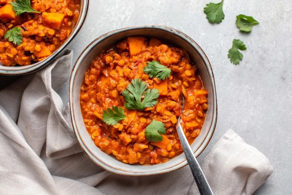 sweet potato & lentil stew