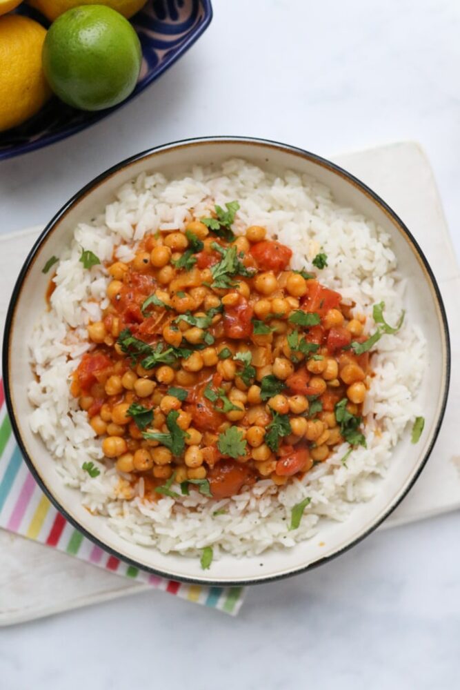 10 minute meal chickpea curry 002