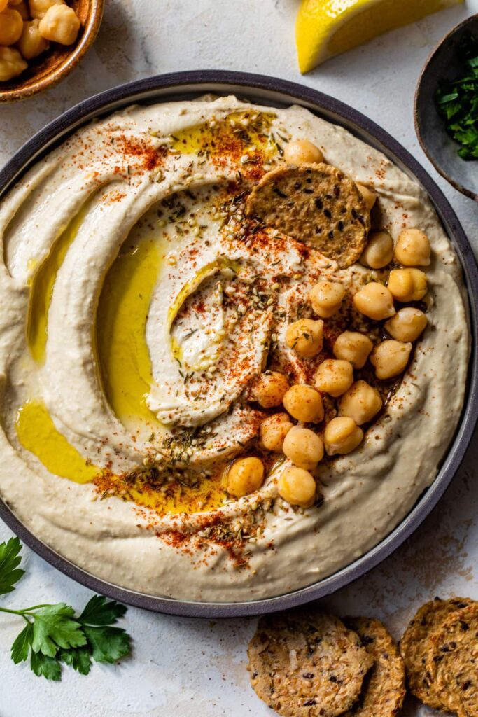 healthy homemade hummus
