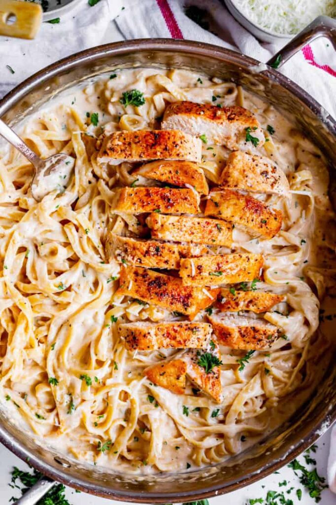 homemade chicken fettuccine alfredo 10 735x1103