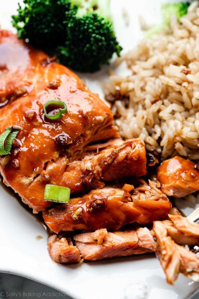 honey garlic soy glazed salmon